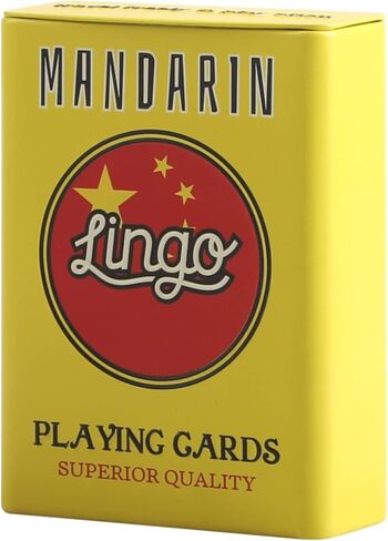 لينغو بطاقات لعب المانية في صندوق من القصدير | حقيبة سفر متينة | مجموعة ألعاب تعلم اللغة مع 54 عبارة مفيدة | مجموعة بطاقات تعليمية بصرية ممتعة لزيادة مهارات المفردات والنطق in Kuwait