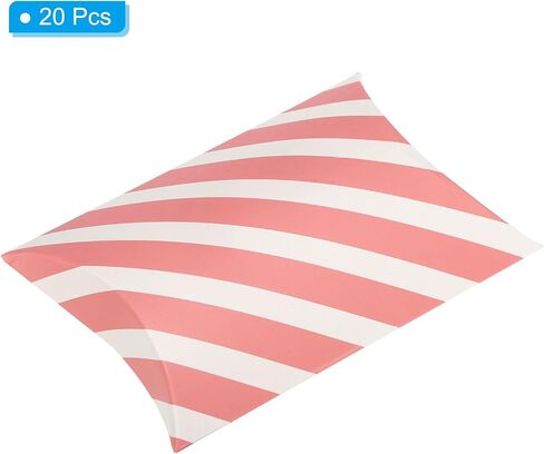 PATIKIL Pillow Boxes, 20 Pcs Wedding Gift Boxes Paper Box 5.5 x 3.9 Inch for Gift Wrap Wedding Parties, Black in Kuwait