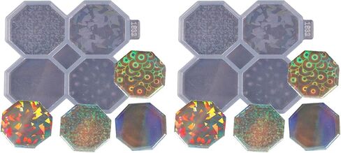 2PC 1.7inch Diamond Shape Phone Grip Resin Molds, Silicone Epoxy Mold for Badge Reel Buddy DIY Design Holograph in Saudi Arabia