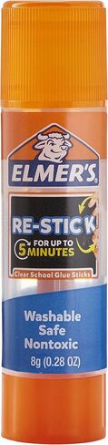 Elmer's Re-Stick Glue Sticks, 8 grams, Washable, 6 Count in Saudi Arabia