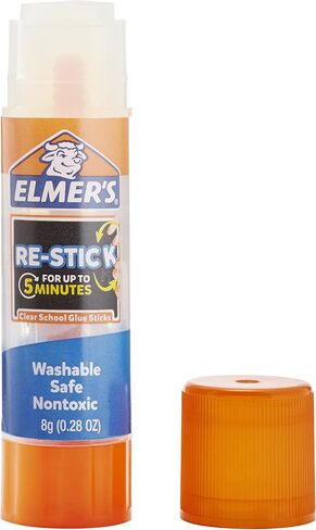 Elmer's Re-Stick Glue Sticks, 8 grams, Washable, 6 Count in Saudi Arabia