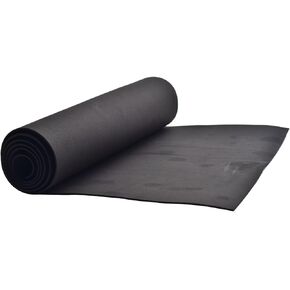 EVA Foam Roll | High Density 85kg/m3 | 2mm Thick | 48"x14" | Ideal for Cosplay, Crafts, DIY Projects (Black 1pcs)