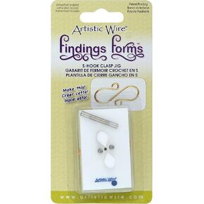 Artistic Wire Findings Forms, Adjustable Bracelet and Adjustable Ring Combination Tool, 50 x 65 mm / 2 x 2.5 in