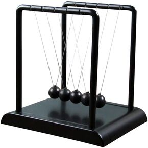 AIXICWXI Classic Newton Cradle Balance Ball Black Newton Ball فيزياء العلم الحلي الذكية اللعب للديكور المنزلي للمكتب in Kuwait