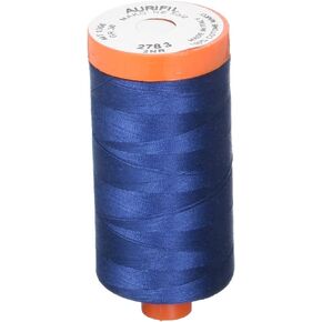 aurifil a1050 – 2783 سادة 50 WT 1422yds مقاس متوسط لون أزرق delft MAKO خيط من القطن
