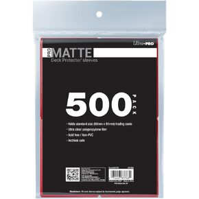 Ultra PRO - 200ct Black PRO-Gloss Standard Card Sleeve Deck Protector, Protect & Store Collectible Cards, Sport Cards, MTG, D&D Cards, Sized to Fit Standard Size Cards, High Clarity Gloss Finish