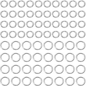 Shapenty 8mm 10mm Stainless Steel Open Jump Rings Connector Thick Split Rings for Keychain Necklace Bracelet Earring Pendant Jewelry Finding Making Charm Crafting, 1.5mm Thickness, 200PCS in Kuwait