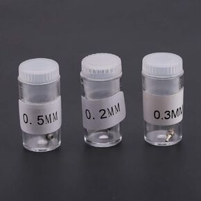 Mothinessto 3 قطع فوهة البخاخة، الفوهات والإبر نصائح استبدال أطقم 0.2 مم 0.3 مم 0.5 مم ملحقات البخاخ فوهات من الفولاذ المقاوم للصدأ أجزاء نصائح in Kuwait