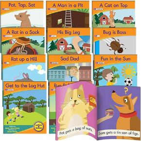 Junior Learning Letter Sound Readers Fiction Toy - Phase 2