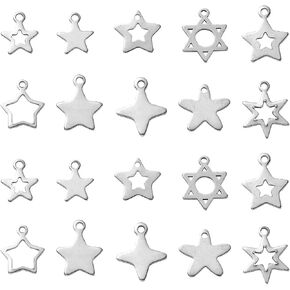 Airssory 5 Pcs 201 Stainless Steel Metal Hollow Butterfly Filligree Charms Tiny Pendants for Jewelry Making DIY Findings - 14.5mm in Kuwait