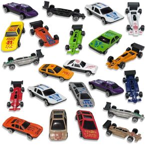 ارت كرييتيفيتي مجموعة العاب سيارات مصبوبة من 25 قطعة، سيارات سباق صغيرة متينة مصبوبة بتصميمات متنوعة، هدايا رائعة لحفلات اعياد الميلاد للاطفال، افضل هدية عيد ميلاد للاولاد والبنات in Kuwait