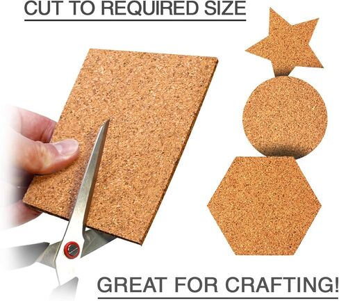 VViViD Self-Adhesive Cork 4 Inch by 4 Inch Square 0.08 Inch Thick Coaster Pack (12 Pack) in Saudi Arabia