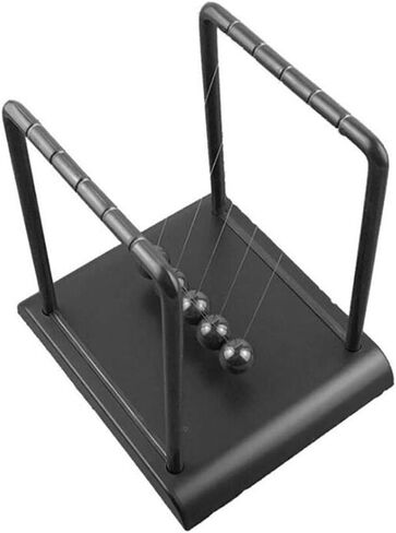 AIXICWXI Classic Newton Cradle Balance Ball Black Newton Ball فيزياء العلم الحلي الذكية اللعب للديكور المنزلي للمكتب in Kuwait