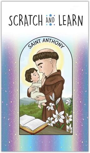 الهدايا الدينية اخدش وتعلم بطاقات القديسين، مجموعة بطاقات فلاش تعليمية كاثوليكية، حزمة من 10 in Kuwait