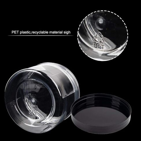 اس جي اتش يو او 10 عبوات من حاويات سلايم فارغة سعة 10 اونصة، برطمانات بلاستيكية للتخزين مع اغطية in Kuwait