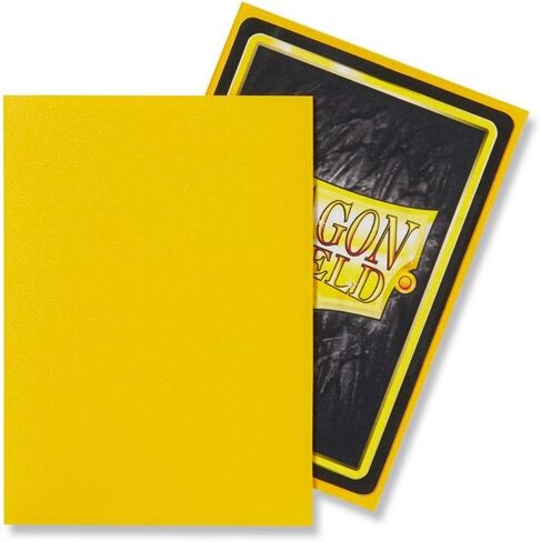 Dragon Shield 100 Count Standard Size Matte Deck Protector Sleeves (Matte Yellow) in Saudi Arabia