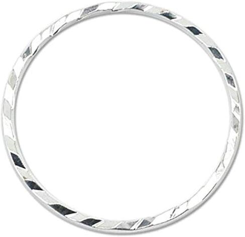 Artistic Wire Beadalon Quick Links Round 20mm Diamond Cut Silver, Plated, 10-Piece in Saudi Arabia