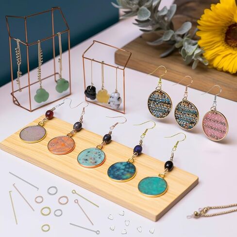 Hypoallergenic 1500pcs Earring Making Kit 200PCS/100 Pairs Earring Hooks 925 Silver DIY Jewelry Making Supplies for Adult Silicone Earring Backs Findings Eye Pins Posts Jump Rings in Kuwait