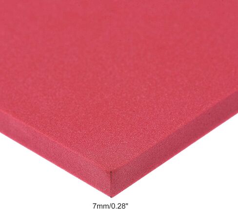 uxcell Red EVA Foam Sheets 10 x 10 Inch 7mm Thickness for Crafts DIY Projects, 4 Pcs in Saudi Arabia