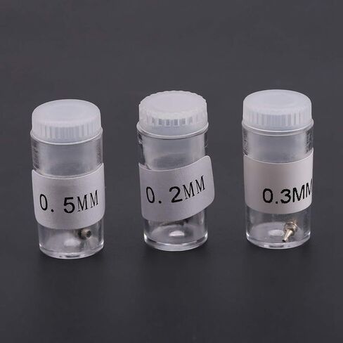 Mothinessto 3 قطع فوهة البخاخة، الفوهات والإبر نصائح استبدال أطقم 0.2 مم 0.3 مم 0.5 مم ملحقات البخاخ فوهات من الفولاذ المقاوم للصدأ أجزاء نصائح in Kuwait