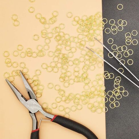 1000 قطعة من الذهب خواتم القفز لصنع المجوهرات 6 مم مطلية بالذهب خواتم قفز مفتوحة لصنع القرط. in Kuwait