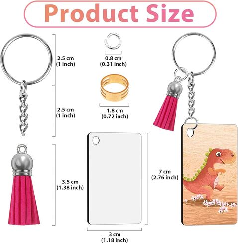 160 سلسلة مفاتيح تسامي فارغة، ابيض، 160 قطعة in Kuwait