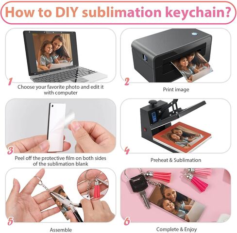 160 سلسلة مفاتيح تسامي فارغة، ابيض، 160 قطعة in Kuwait