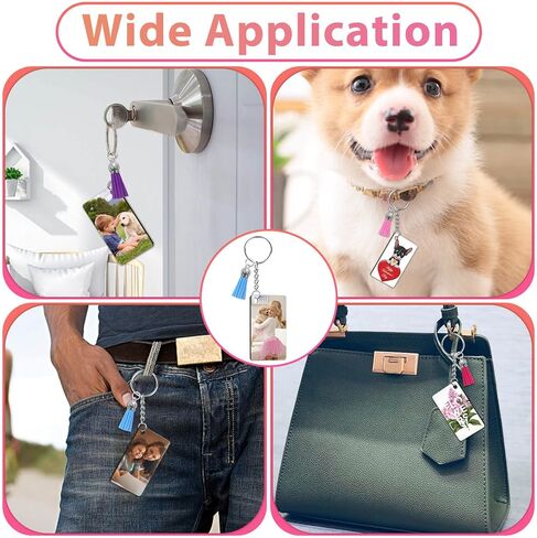 160 سلسلة مفاتيح تسامي فارغة، ابيض، 160 قطعة in Kuwait