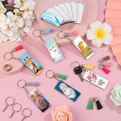 160 سلسلة مفاتيح تسامي فارغة، ابيض، 160 قطعة in Kuwait