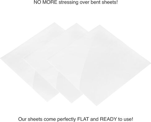 أوراق فينيل بيضاء لامعة دائمة أفضل من لفافات الفينيل - EZ Craft الولايات المتحدة الأمريكية - 30.48 سم × 30.48 سم - 40 ورقة لاصقة داعمة تعمل مع الكريكت وغيرها من القطاعات in Kuwait