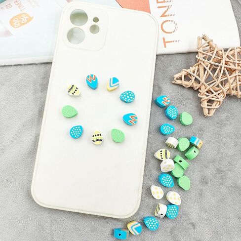 100 Pcs Flower Handmade Polymer Clay Beads, 10mm Polymer Clay Spacer Beads for Women Girls Jewelry Making DIY Charms Bracelet Necklace Hair Clip Accessories Handmade Craft in Saudi Arabia