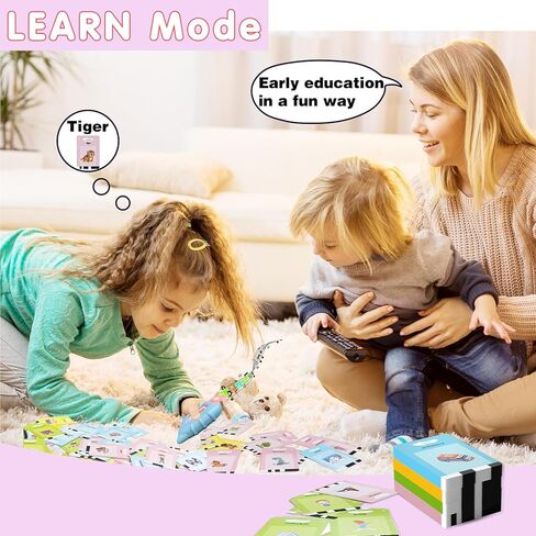 بطاقات فلاش الناطقة بالأبجدية الناطقة بالجيب - تعلم اللغة الإنجليزية للأطفال الصغار كلمة مسموعة - مفردات كلمة الجيب الناطقة لرياض الأطفال من عمر 1 إلى 3 سنوات - بطاقات فلاش للأطفال لتأخير الكلام العلاجي in Kuwait