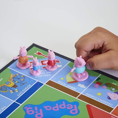Hasbro Gaming Monopoly Junior: Peppa Pig Edition Board Game for 2-4 Players, Indoor Games for Kids, Peppa Pig Toys and Games, Ages 5+ (Amazon Exclusive) in Saudi Arabia