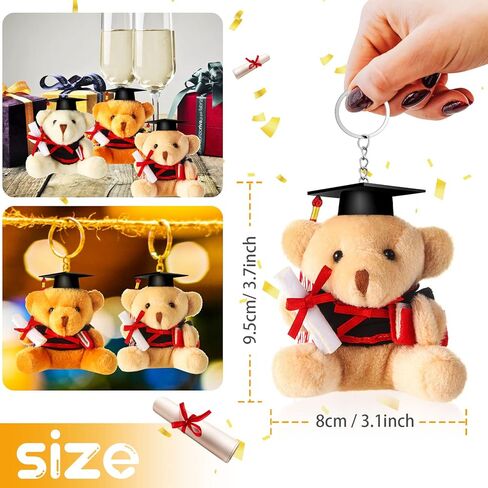 ZJoey 9 قطع صغيرة من القطيفة للهالوين تيدي بير هدية على شكل حيوان محشو قبعة سوداء هدية لها، له، هدية خريف 2023، لديكور المنزل والمكتب (9 قطع نمط D) in Kuwait