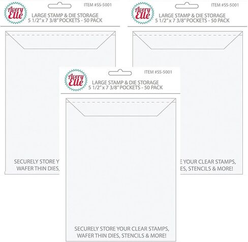 جيوب تخزين كبيرة للطوابع والقالب من Avery Elle # SS-5001 (عبوة من 3 قطع) in Kuwait