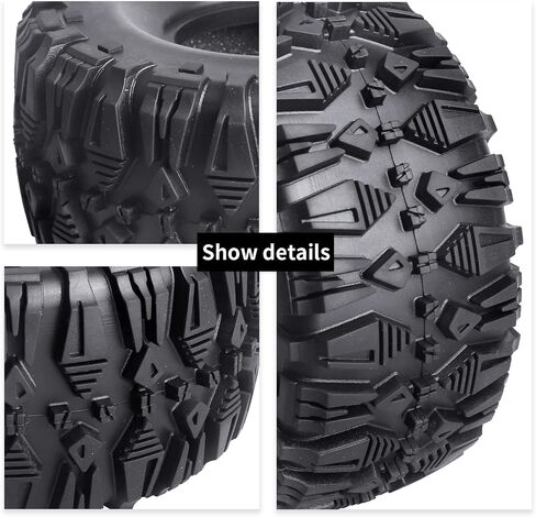 2.2 Crawler Tires with Foam Inserts fit 2.2 Beadlock Wheels, Height 5.31 inch (135mm) 4PCS Compatible with Traxxas TRX4 Axial SCX10 II III in Saudi Arabia