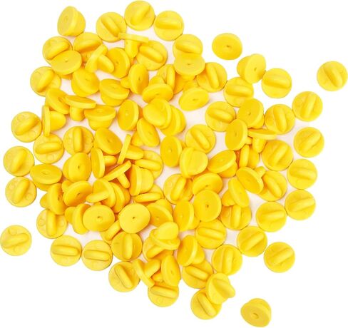 SUBANG 200 قطعة من الدبابيس المطاطية من مادة PVC لحفظ دبابيس طية صدر السترة وظهر الأمان لبروش وربطة عنق وشارة شارة، أسود in Kuwait