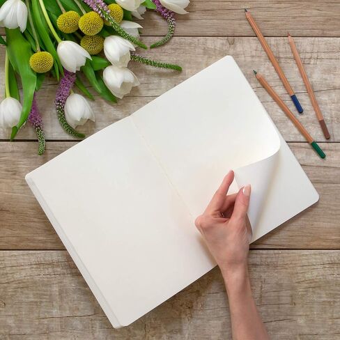 كراسة الرسم رايلي من ستوديو أوه! - بحر إيجه الأزرق - كراسة رسم وسائط مختلطة مقاس 6.75 × 10 بوصة تحتوي على 224 صفحة من الورق الخالي من الأحماض للرسم والتلوين والتصميم in Kuwait