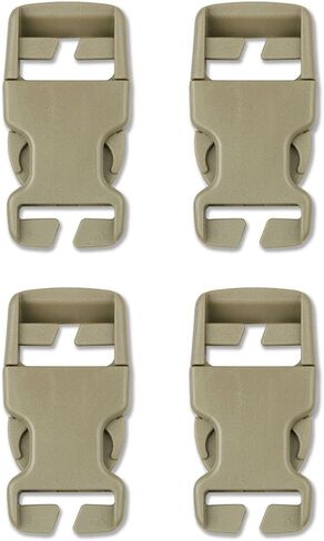 DYZD Plastic Buckle Repair Kit Quick Release Buckles No Sewing Required for Backpack Bag (4pcs Khaki,25 mm) in Kuwait
