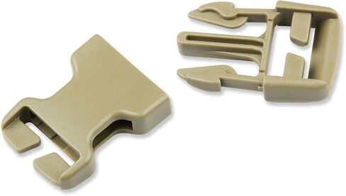 DYZD Plastic Buckle Repair Kit Quick Release Buckles No Sewing Required for Backpack Bag (4pcs Khaki,25 mm) in Kuwait