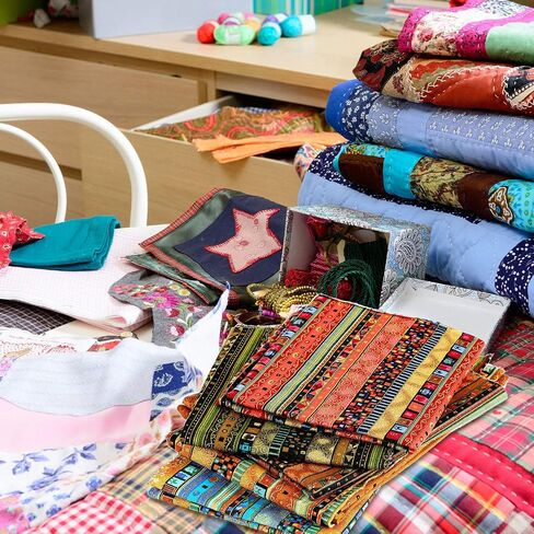 5 Pieces African Print Fabric Pieces Ethnic Pattern Cotton Fat Quarters Pre Cut Quilting Cloth Fabric Fat Quarters Bundles for Sewing Patchwork Face Protectors Crafting Projects, 19.5 x 15.7 Inch in Saudi Arabia