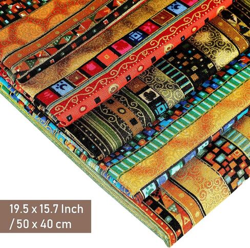 5 Pieces African Print Fabric Pieces Ethnic Pattern Cotton Fat Quarters Pre Cut Quilting Cloth Fabric Fat Quarters Bundles for Sewing Patchwork Face Protectors Crafting Projects, 19.5 x 15.7 Inch in Saudi Arabia