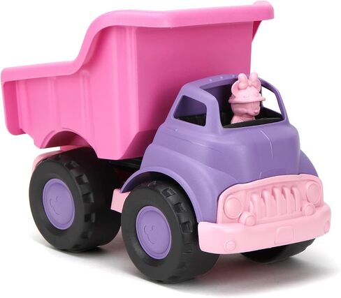 Green Toys Disney Baby Exclusive Minnie Mouse Dump Truck - Pretend Play, Motor Skills, Kids Toy Vehicle. No BPA, phthalates, PVC. Dishwasher Safe, Recycled Plastic, Made in USA. in Saudi Arabia