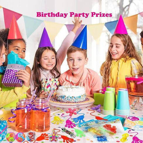 Aibequ 100 Pcs Party Favors for Kids 3-5 4-8-12,Birthday Party Favors for Goodie Bag Stuffers,Treasure Box Toys for Classroom,Prizes for Kids,Pinata Fillers,Carnival Prizes,Stocking Stuffers in Kuwait