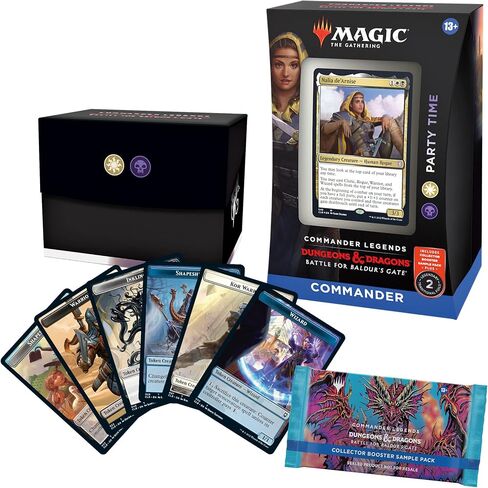 Magic: The Gathering Commander Legends: Battle for Baldur’s Gate Commander Deck – Party Time + Collector Booster Sample Pack in Saudi Arabia