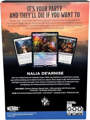 Magic: The Gathering Commander Legends: Battle for Baldur’s Gate Commander Deck – Party Time + Collector Booster Sample Pack in Saudi Arabia