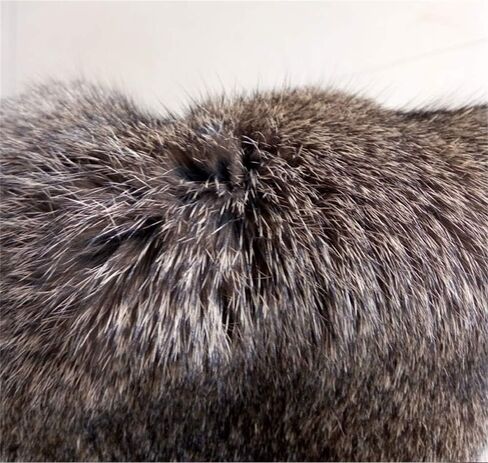 Natural Rabbit Fur Pelt Real Tanned Rabbit Skin Hide Sewing Quality Pelts (10" by 12") Rabbit Pelt with Soft Professionally Leather (Dye Black,4pack) in Saudi Arabia