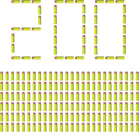 دارت زون برو سيريز بامبو 2X عبوة إعادة تعبئة السهام الإسفنجية بنصف الطول in Kuwait