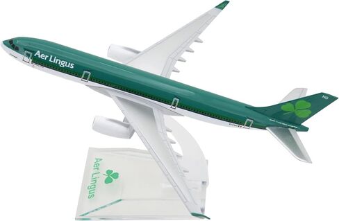 TANG DYNASTY 1:400 Air Bus A330-300 Ireland AER Lingus نموذج طائرة معدنية لعبة طائرة نموذج طائرة (أخضر) in Kuwait