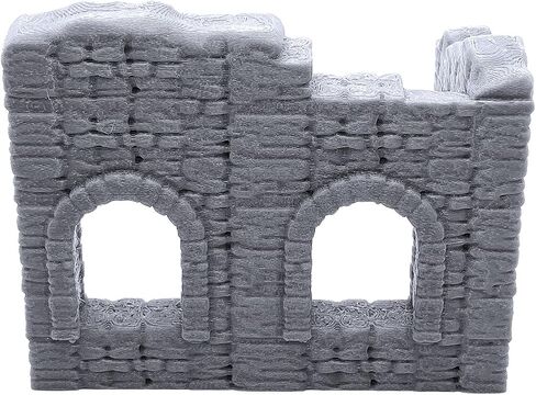 EnderToys Battle Ruined Walls, Terrain Scenery for Tabletop 28mm Miniatures Wargame, 3D Printed and Paintable in Saudi Arabia